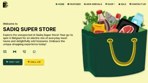 Screenshot of Sadiq Superstore Grocery